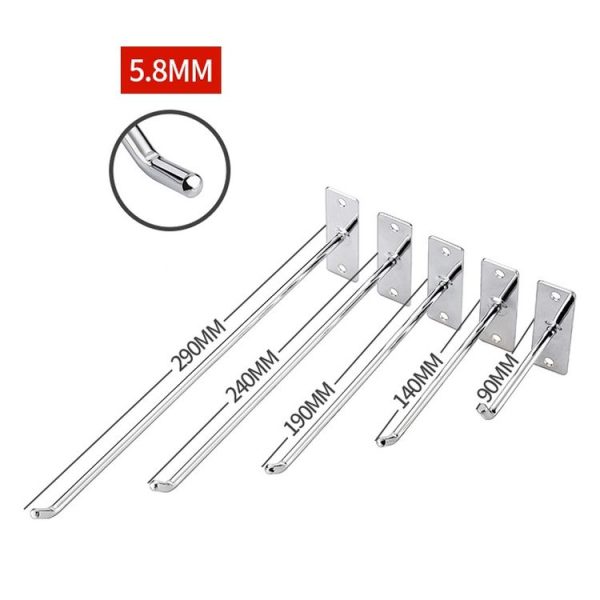 10cm 2pcs 6mm Thick Nail Wall Display Jewelry Hooks Single Wire Hook - Image 2