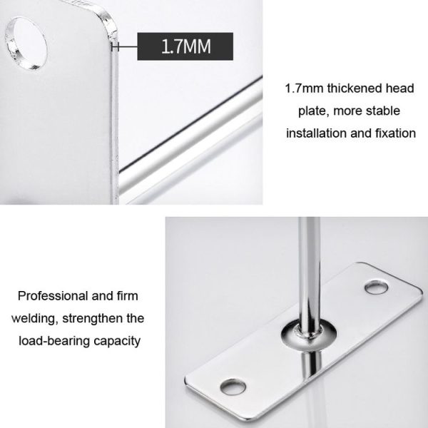10cm 2pcs 6mm Thick Nail Wall Display Jewelry Hooks Single Wire Hook - Image 4