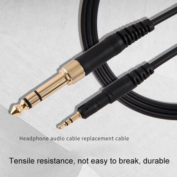 2m For ATH-M50X / M40X / M60X / M70X Headset Audio Cable Replacement Cable (Black) - Image 2