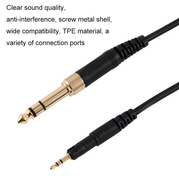 2m For ATH-M50X / M40X / M60X / M70X Headset Audio Cable Replacement Cable (Black) - Image 4
