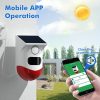 CT80WR Tuya WiFi Model Infrared Motion Detector Solar Outdoor PIR Wireless Strobe Siren Detector Sound Alarm - Image 2