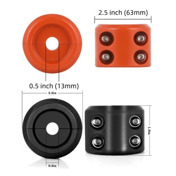 Anti-Abrasion Rubber Plug For Towing Hook Compatible With KFI / ATV Stranded Cables (Blue) - Image 3