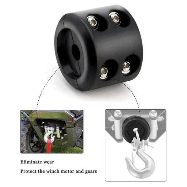 Anti-Abrasion Rubber Plug For Towing Hook Compatible With KFI / ATV Stranded Cables (Blue) - Image 5