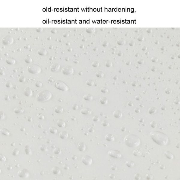 30 Silk Short 60cm Transparent TPU Apron Solid Color Webbing Adjustable Work Apron (Transparent + White Webbing) - Image 4