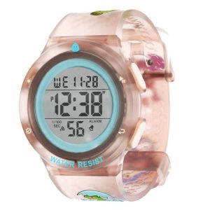 Changing Case Electronic Watch Mini Cartoon Alarm Clock Waterproof Watch (Girl)