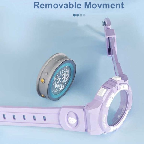 Changing Case Electronic Watch Mini Cartoon Alarm Clock Waterproof Watch (Girl) - Image 10