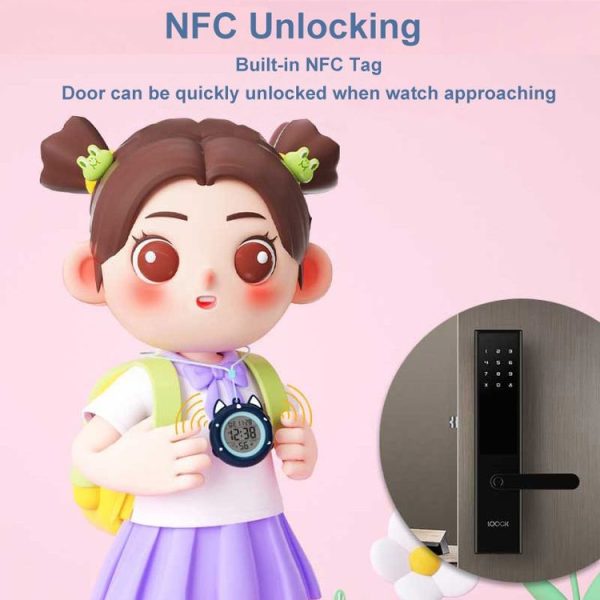 Changing Case Electronic Watch Mini Cartoon Alarm Clock Waterproof Watch (Girl) - Image 13