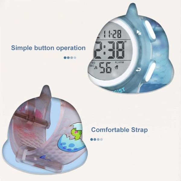 Changing Case Electronic Watch Mini Cartoon Alarm Clock Waterproof Watch (Girl) - Image 6