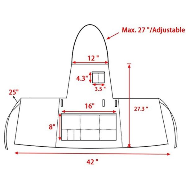 Polyester Oil Painting Art Paint Work Clothes Apron (Black) - Image 2