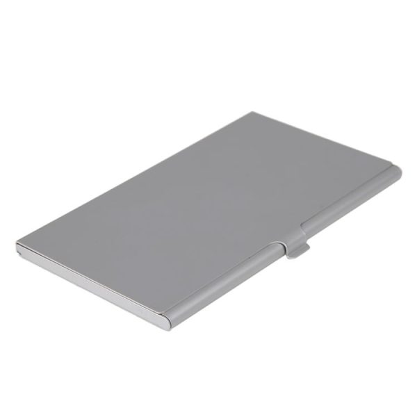 1SD+ 8TF Aluminum Micro SD Cards Holder Pin Storage Box 9 solts for SD / SIM / TF Memory Card (Silver) - Image 2