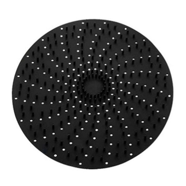Air Fryer Reusable Silicone Liner Mat Non-Stick Steamer Pad Kitchen Accessories Round 20cm Black