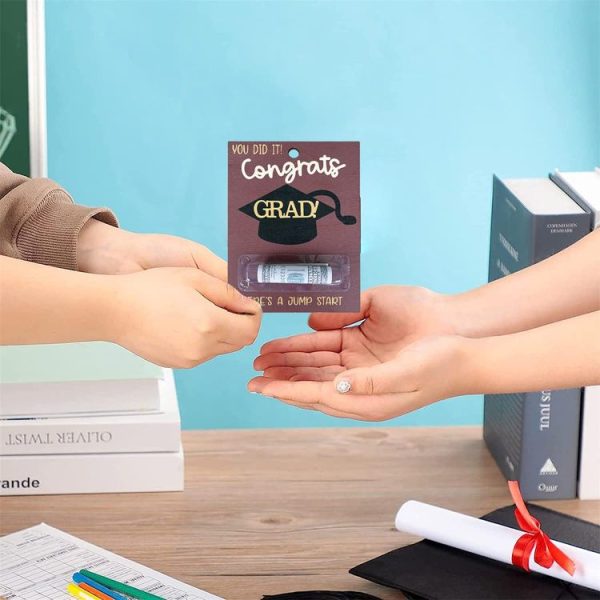 Creative Wooden Happy Graduation Greeting Cards Party Celebrations Congrats Card with Money Holder (Red) - Image 4