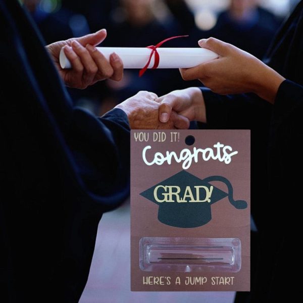 Creative Wooden Happy Graduation Greeting Cards Party Celebrations Congrats Card with Money Holder (Red) - Image 6