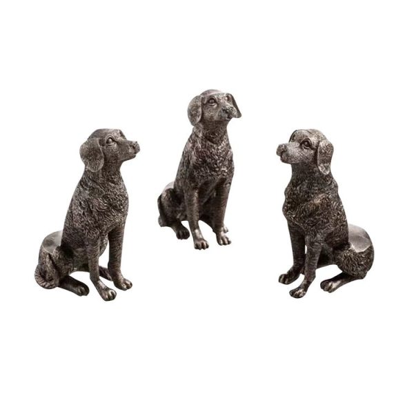 3pcs / set Flower Pot Feet Stand Animal Shape Resin Plant Pots Risers Pad (Dog)