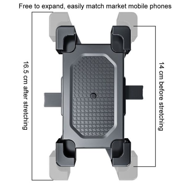 Shockproof Motorcycle Mobile Phone Holder Outdoor Bike Navigation Holder, Model: Rearview Mirror - Image 3