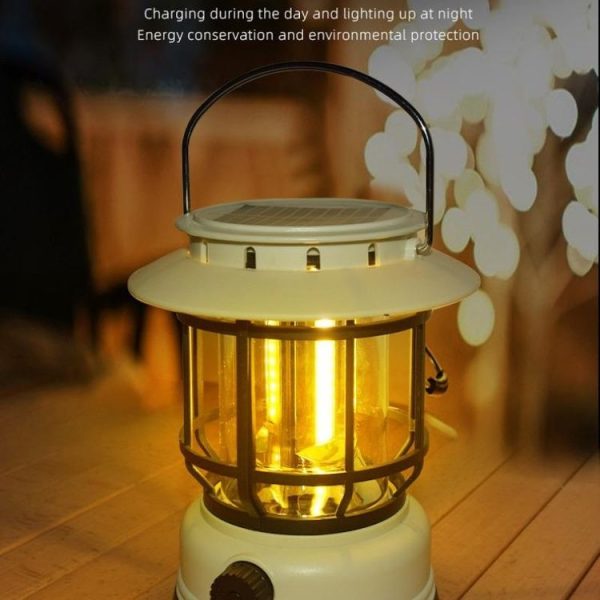 Waterproof Outdoor Tent Retro Atmosphere Horse Lamp, Color: Solar Energy White - Image 10