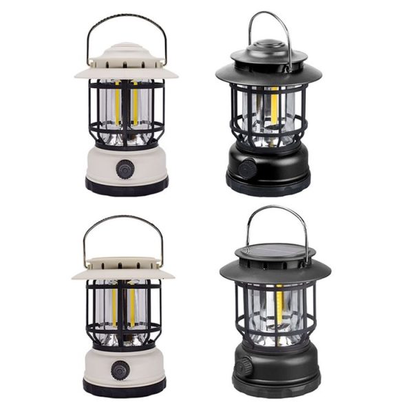 Waterproof Outdoor Tent Retro Atmosphere Horse Lamp, Color: Solar Energy White - Image 3