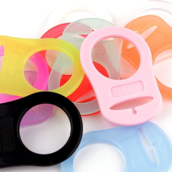10pcs Dummy Pacifier Holder Clip Adapter Ring Button Style Pacifier Adapter (C17) - Image 5