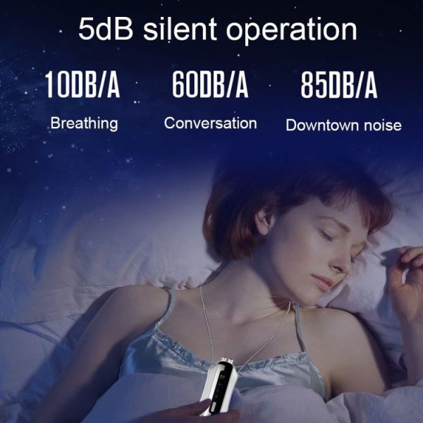 Portable Negative Ion Air Purifier Home Hanging Neck Purifier, Style: Chain Style (White) - Image 7