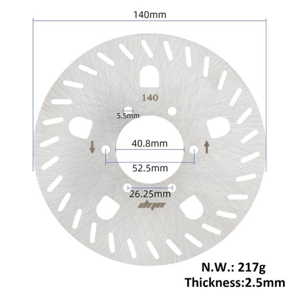 Xiaomi Ninebot Electric Scooter GT1 GT2 140mm 6 Hole Disc Brake - Image 3