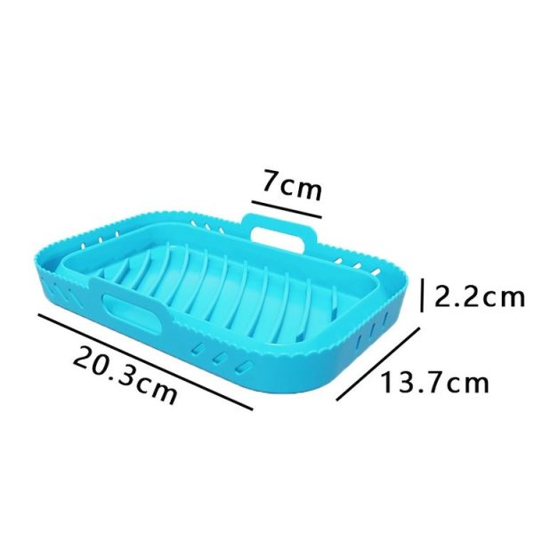 Ninja DZ201 Air Fryer Silicone Mat Foldable Reusable Basket Tray (Gray) - Image 3