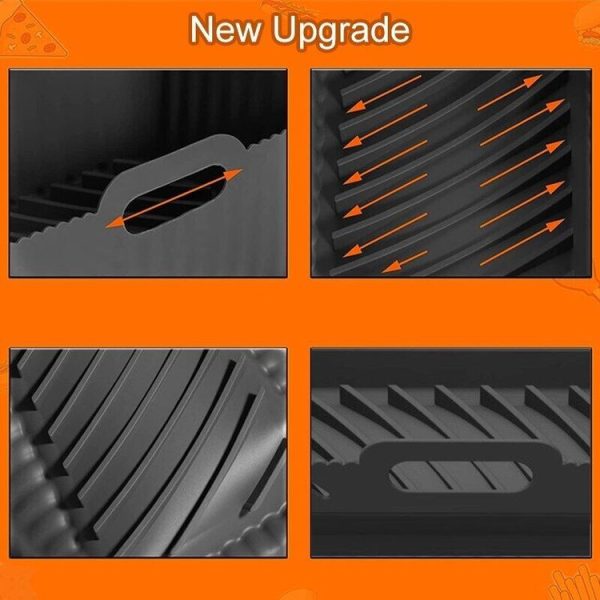 Ninja DZ201 Air Fryer Silicone Mat Foldable Reusable Basket Tray (Gray) - Image 6