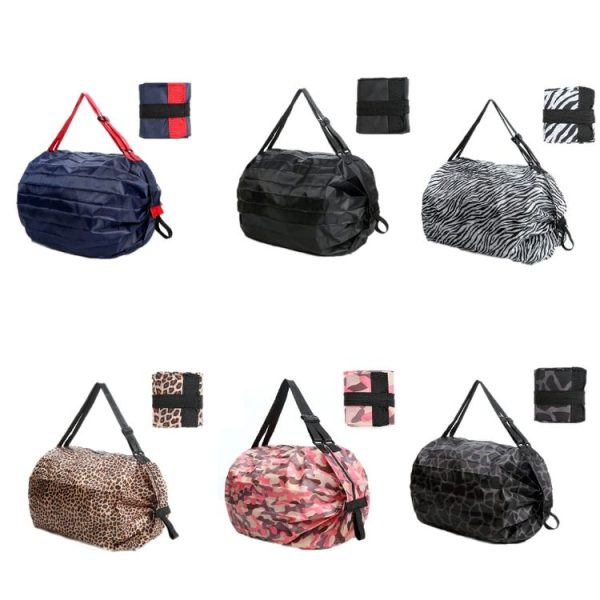 Portable Environmentally Friendly Large-capacity Folding Storage Bag (Black) - Image 2