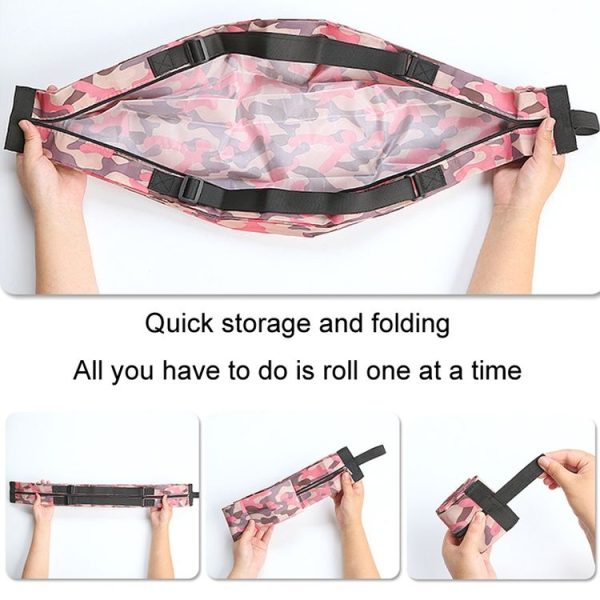 Portable Environmentally Friendly Large-capacity Folding Storage Bag (Black) - Image 5