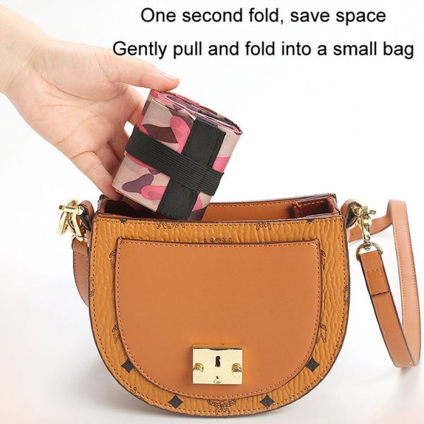 Portable Environmentally Friendly Large-capacity Folding Storage Bag (Black) - Image 6