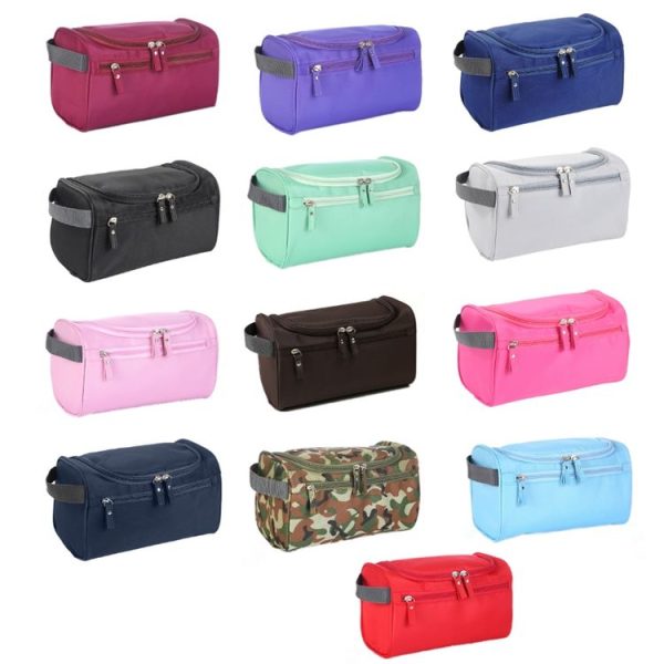 Horizontal Travel Toiletries Storage Bag Waterproof Cosmetic Bag (Sky Blue) - Image 2