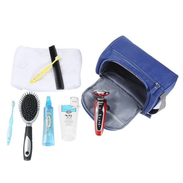 Horizontal Travel Toiletries Storage Bag Waterproof Cosmetic Bag (Sky Blue) - Image 4