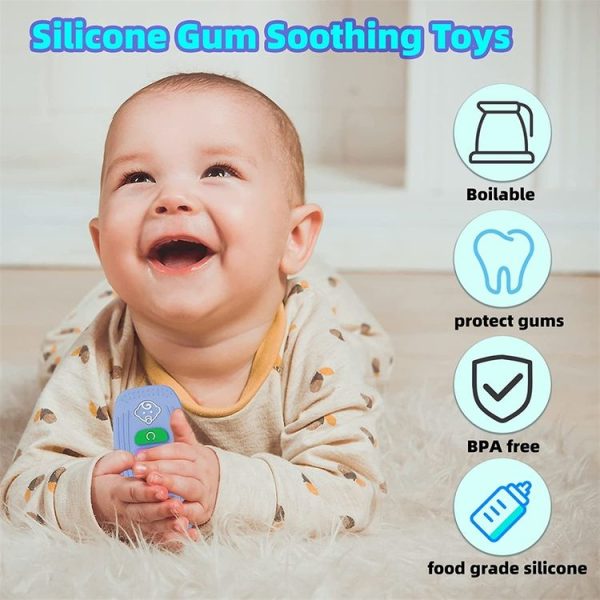 Babies Soft Silicone Car Keys Shape Teething Toys Molar Teether Chew Toys (Blue) - Image 5