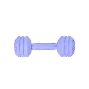 Baby Dumbbell Teething Toy Baby Comforting Puzzle Hand Rattle (Light Purple)