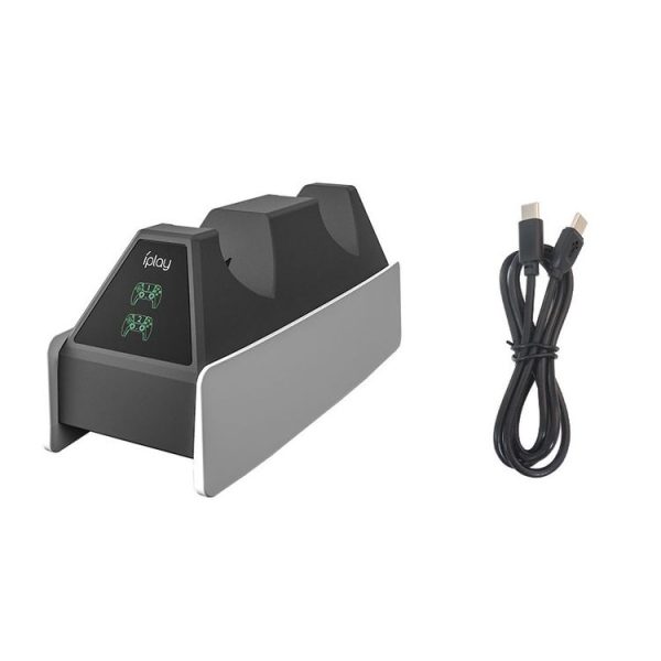 Iplay HBP-260 For PS5 Handle Charging Seat Electric Game Handle Fast Charging Seat (Black) - Image 2