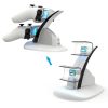 Iplay HBP-253 For PS5 Game Wireless Handle Double Charging Base Placement Bracket (White) - Image 7