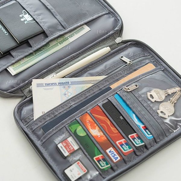 Travel Waterproof Dustproof Portable Passport Document Bag, Color: Blue Large - Image 5