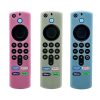 2pcs Remote Control Case For Amazon Fire TV Stick 2021 ALEXA 3rd Gen With Airtag Holder (Luminous Green) - Image 2