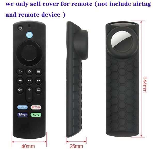 2pcs Remote Control Case For Amazon Fire TV Stick 2021 ALEXA 3rd Gen With Airtag Holder (Luminous Green) - Image 3