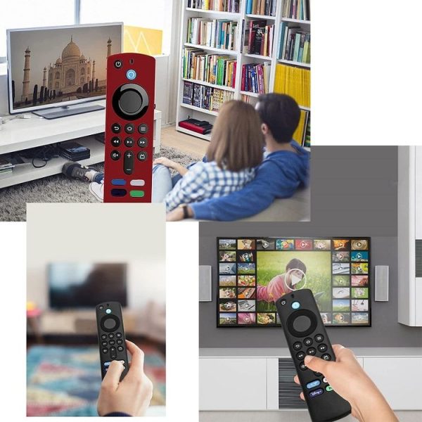 2pcs Remote Control Case For Amazon Fire TV Stick 2021 ALEXA 3rd Gen With Airtag Holder (Luminous Green) - Image 8