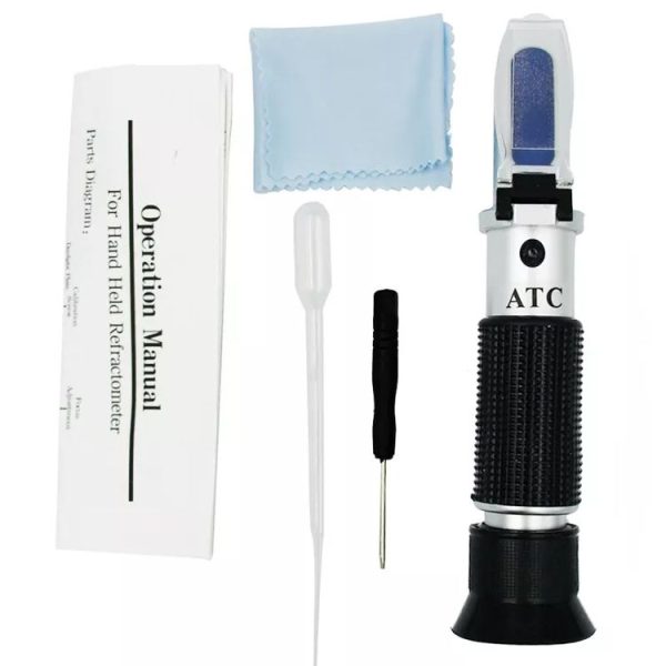 RF001BX With Plastic box Handheld Refractometer Fruit Sugar Meter Brix Tester 0-32 Measuring Range - Image 2