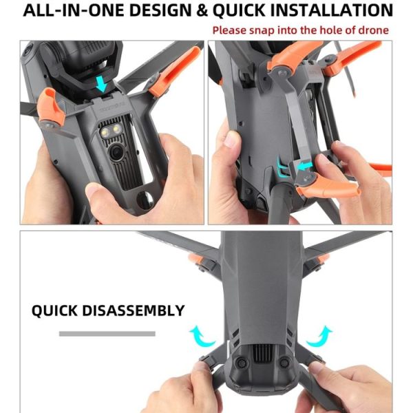 Sunnylife M3P-LG582 For DJI Mavic 3 Pro Folding Increases Tripod Protection Support Spider Landing Rack (Grey) - Image 12