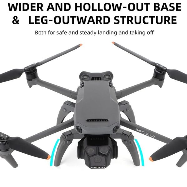 Sunnylife M3P-LG582 For DJI Mavic 3 Pro Folding Increases Tripod Protection Support Spider Landing Rack (Grey) - Image 4
