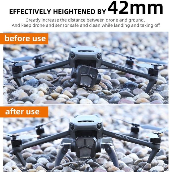 Sunnylife M3P-LG582 For DJI Mavic 3 Pro Folding Increases Tripod Protection Support Spider Landing Rack (Grey) - Image 5