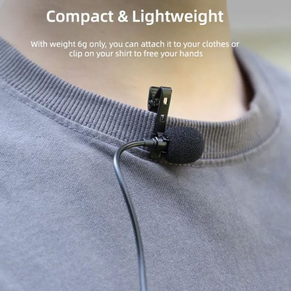 DJI Pocket 3 / Action 4 / 3 / 2 Sunnylife MC490 Collar Microphone Motion Camera Recording Wheat - Image 10