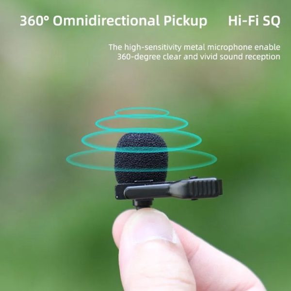 DJI Pocket 3 / Action 4 / 3 / 2 Sunnylife MC490 Collar Microphone Motion Camera Recording Wheat - Image 6