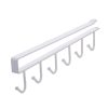 6 Even Iron Hook Hanging Cup Holder Cabinet Storage Hanger (White)