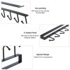 6 Even Iron Hook Hanging Cup Holder Cabinet Storage Hanger (White) - Image 4