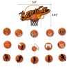 Basketball Theme Party Set Flag + Balloon + Cake Insert Set - Image 4
