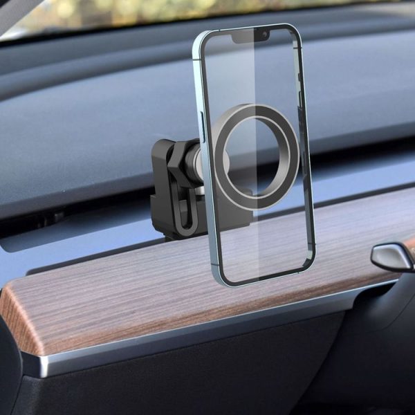 Tesla Model 3 / Y Air Vent Magnetic Mobile Phone Holder With Magnetic Ring - Image 5