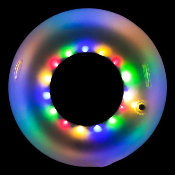 Children 56cm Inflatable Swimming Rings With Colorful Led Lights - Image 5